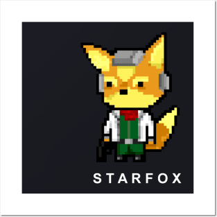 Starfox with Font Pocket position Posters and Art